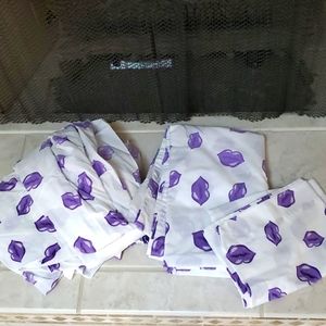 💜 Purple Lips Twin Sheets 💜